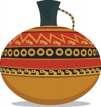 inca civilization ceramics clipart