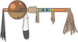 indian peace pipe clipart