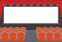 interior movie theatre with screen