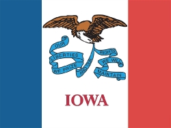 Iowa state flag clipart