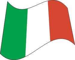 Italy flag flat design flag flat design wavy clipart