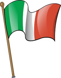 Italy wavy country flag wavy country flag waving on pole