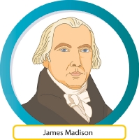 James Madison US President Clipart