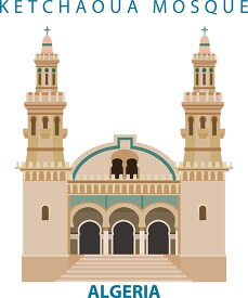 ketchaoua mosque in algeria clipart