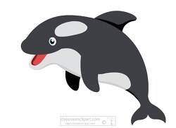 killer whale orca marine life clipart