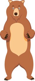 large bear standing on hind clipart