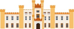 large castle located in europe clipart 2a