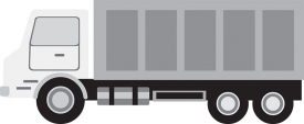 large dump style truck gray color