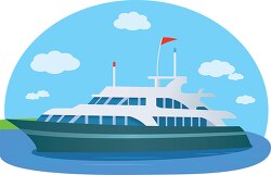 large yacht boat ship clipart