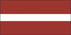 Latvia flag flat design clipart