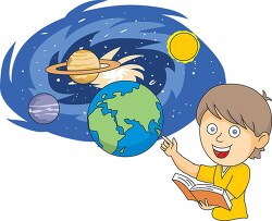 Learning about Earth and the Solar System Clipart