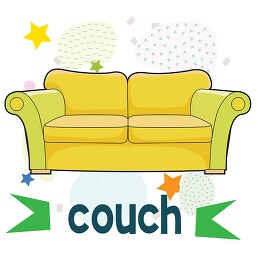 learning to read pictures and word couch