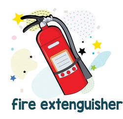 learning to read pictures and word fire extinguisher