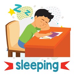 learning to read pictures and word sleeping