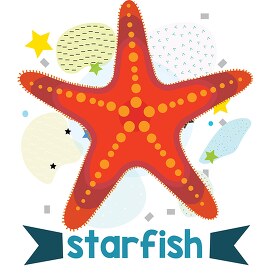 learning to read pictures and word starfish