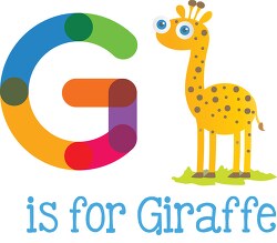 letter g is for giraffe