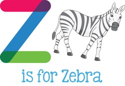 letter z is for zebra
