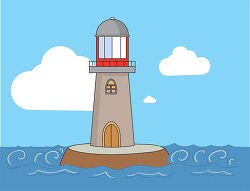 lighthouse beacon for waterway