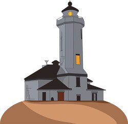 lighthouse on hilltop