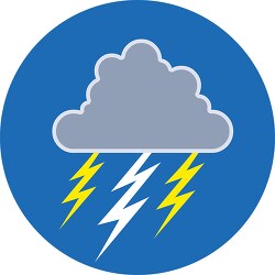 lightning weather icon clipart 218