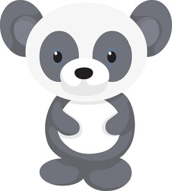 little panda bear cartoon character clipart 2