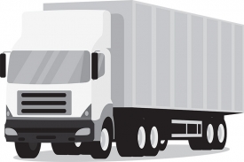long cargo truck transportation clipart