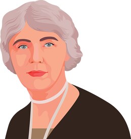 lou henry hoover first lady of the united states clipart