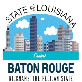 louisiana state capital baton rouge nickname the pelican state v