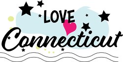 Love Connecticut Logo Clipart