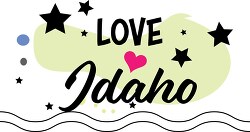 Love Idaho Logo Clipart