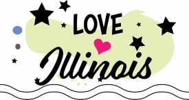 Love Illinois Logo Clipart