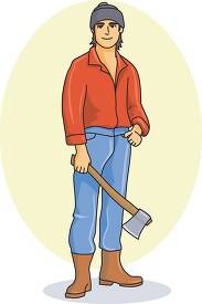 lumberjack with axe