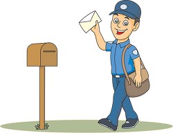 mail carrier clipart 5914
