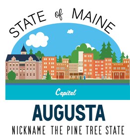 maine state capital augusts nickname the pine tree state