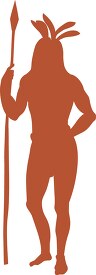 male american indian silhouette