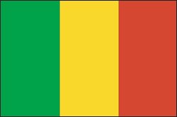 Mali flag flat design clipart