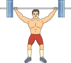 man weightlifting