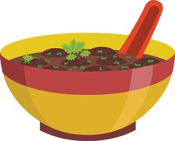 manchurian soup chinese food clipart