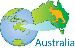 Map of Australia Clipart