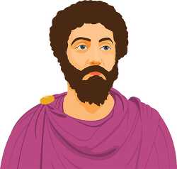 marcus aurelius ancient roman emperor clipart