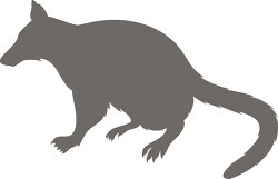 marsupial numbat silhouette clipart