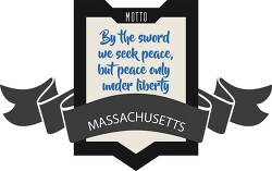 massachusetts state motto clipart image