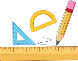 math tools pencil compas ruler clipart