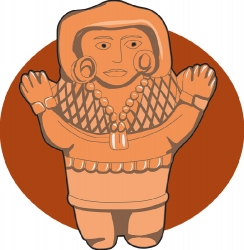 mayan ceramic figure