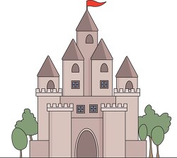 medieval castle clipart 14