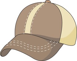 mens brown baseball cap clipart