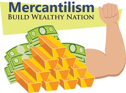 mercantilism building wealth clipart 125