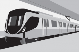 metro train transportation gray color