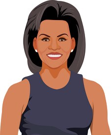michelle obama first lady of united states clipart 125