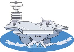 military aircraft carrier clipart